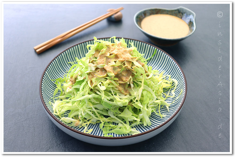 Kohlsalat mit Sesam Dressing selber machen | insider Asia