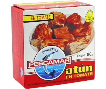 Thunfischfilet in Tomatensauce