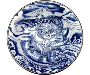 Ramen Bowl, Dragon - blau