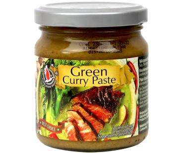 Grüne Currypaste im Glas