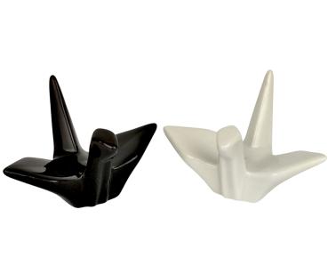 Essstäbchenhalter in Origami-Kranich-Form