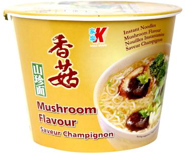 Instant Nudel-Bowl mit Pilzgeschmack