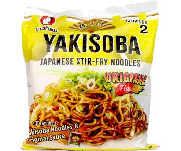 Yakisoba-Nudeln mit Sauce