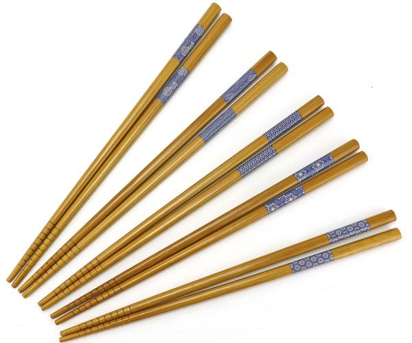 Essstäbchen-Set 'Blaue Muster' Essstäbchen-Set 'Blaue Muster'
