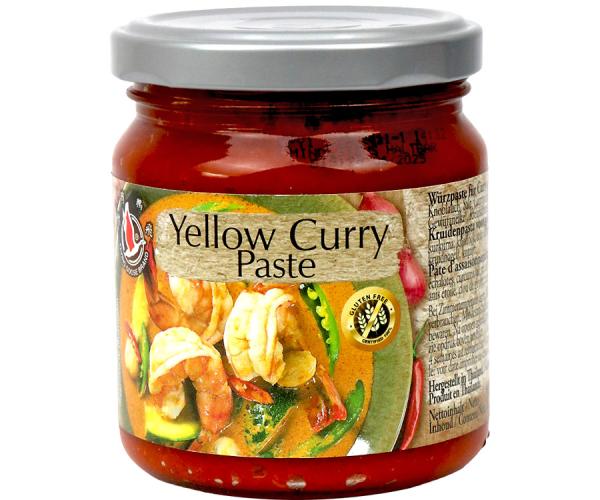 Gelbe Currypaste im Glas Gelbe Currypaste im Glas