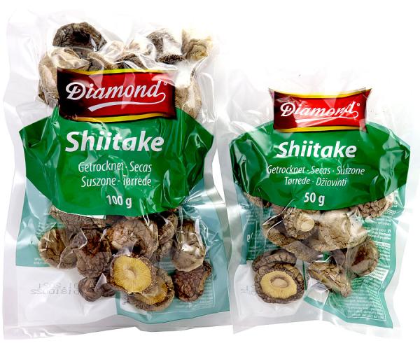 Shiitake Pilze, getrocknet