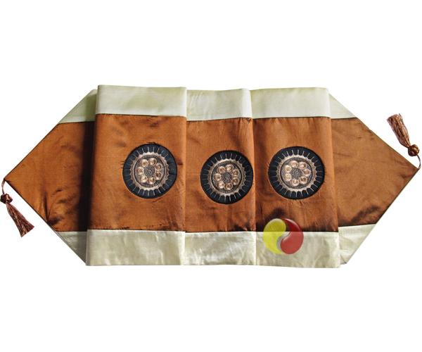 Tischläufer braun / beige